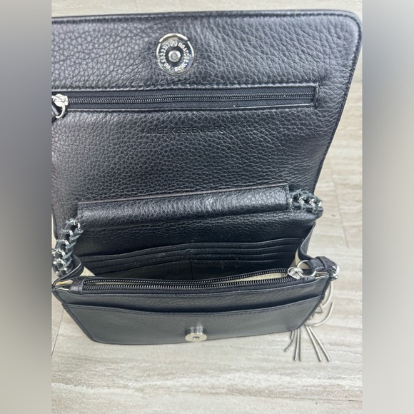 Aimee Kestenberg Foldover Leather Wrapped Chain Cross Body Leather Bag - Picture 6 of 13